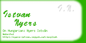 istvan nyers business card
